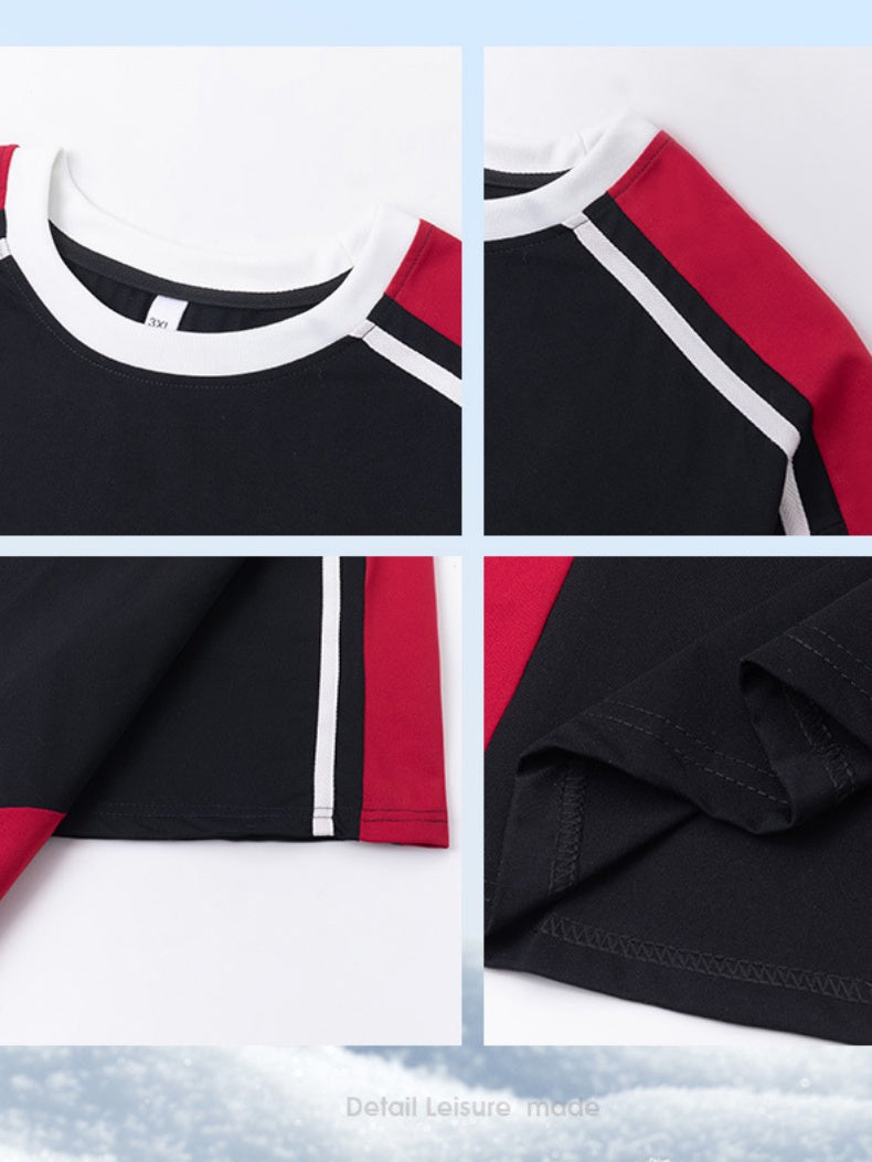 Retro Stripes Color-blocked T-shirts