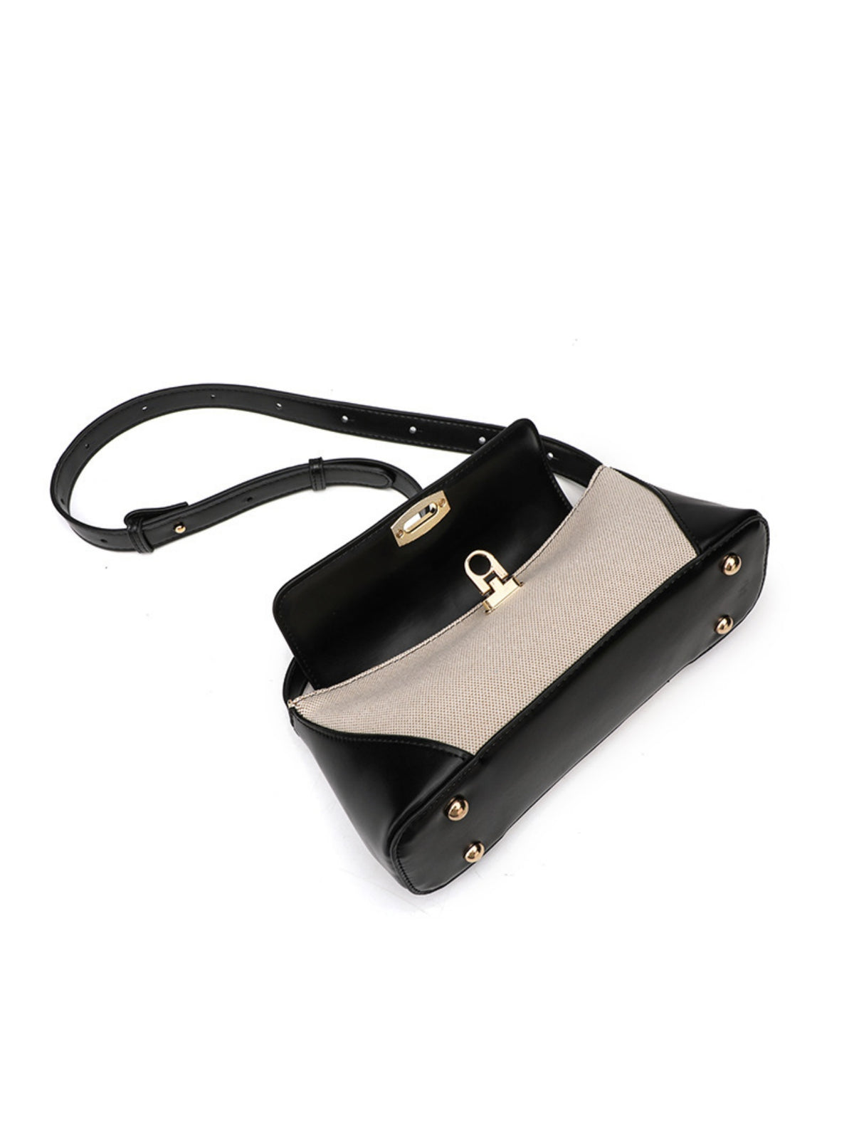 Color-blocked Casual Commuter Versatile Retro Shoulder Bag