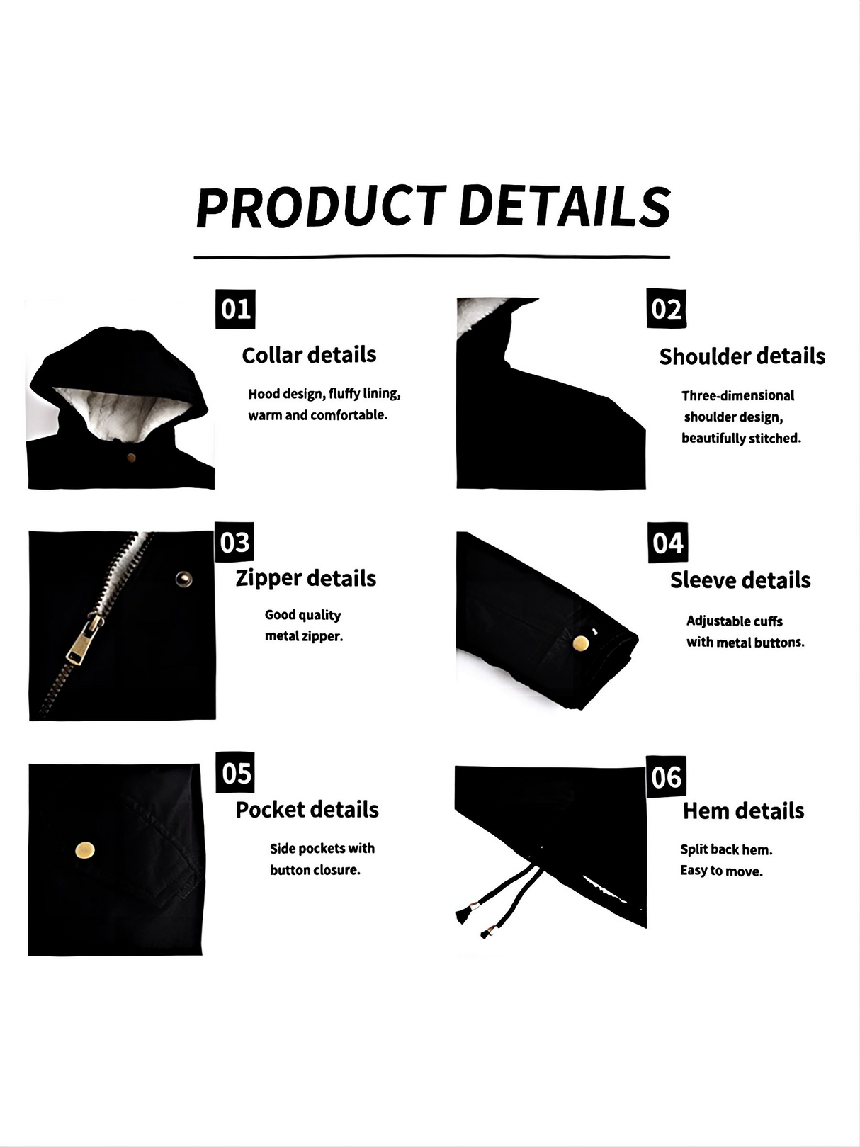 Cotton Solid Color Hooded Thick Plush Cotton Clothes