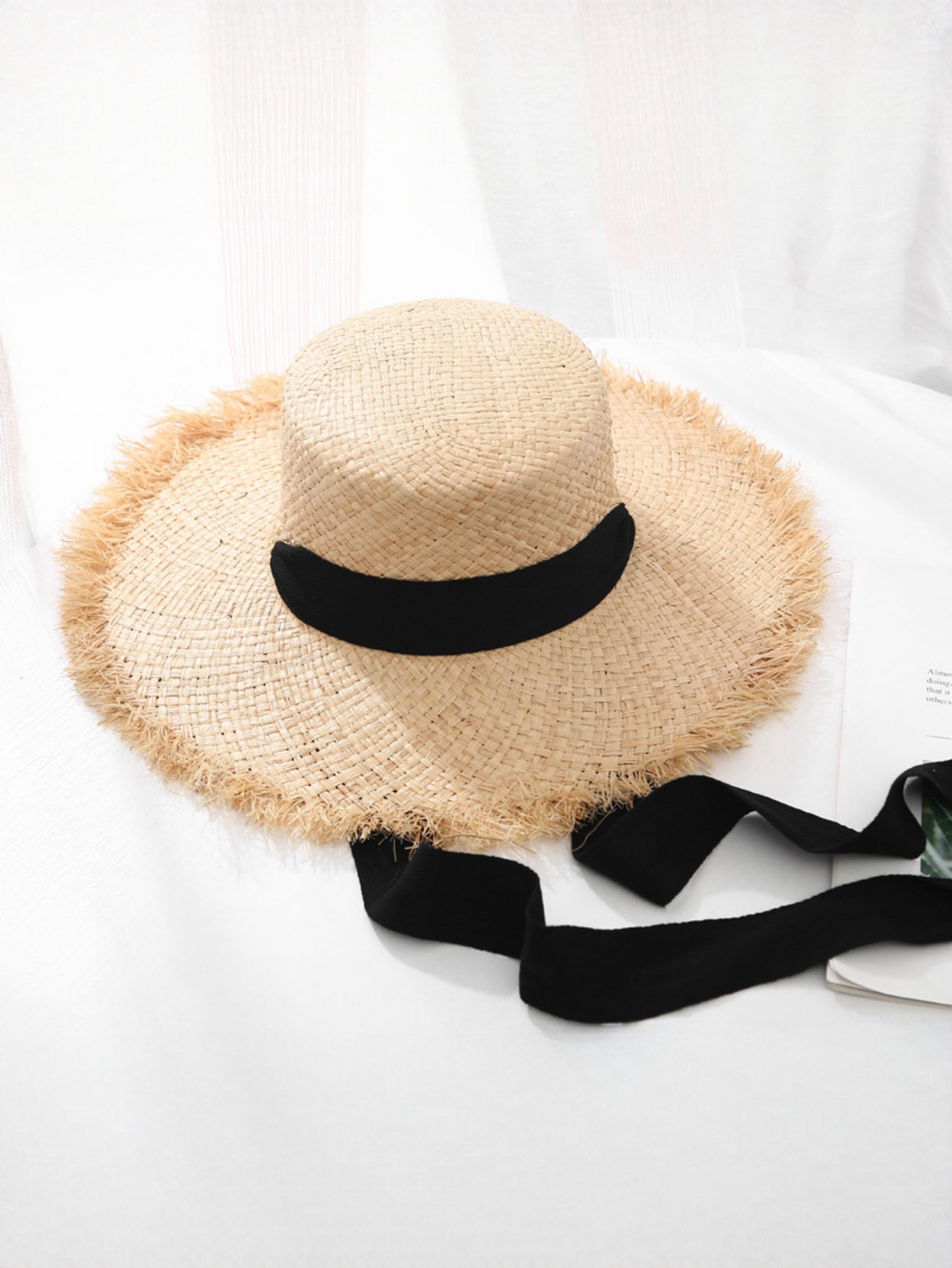 Raffia Straw Wide-brimmed Beach Vacation Hat