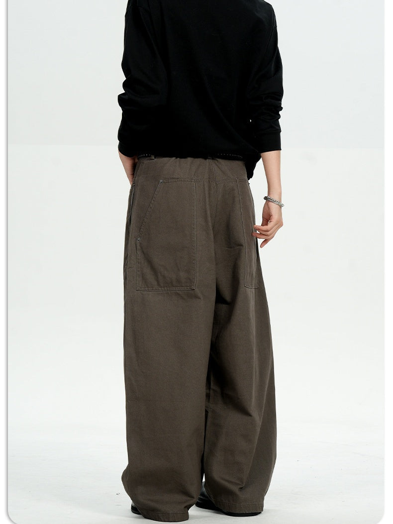 Retro Machete Old Money Style Loose Cleanfit Silhouette Cargo Trousers