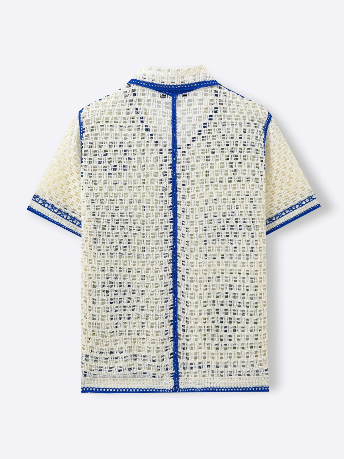 Holiday Style Crochet Hollow Knitting Polo Shirts