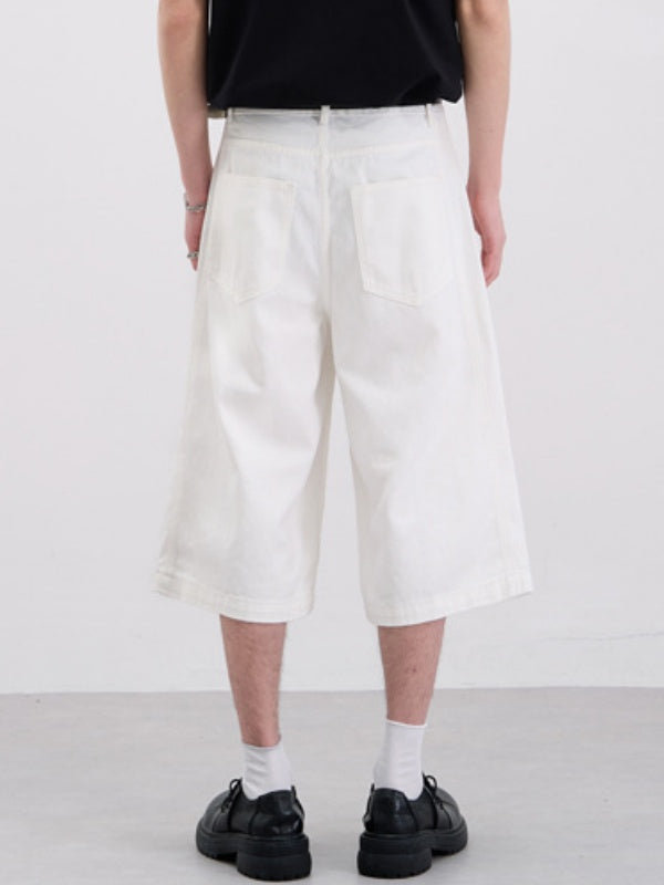 Loose-fit Wide-leg 7 Points Shorts