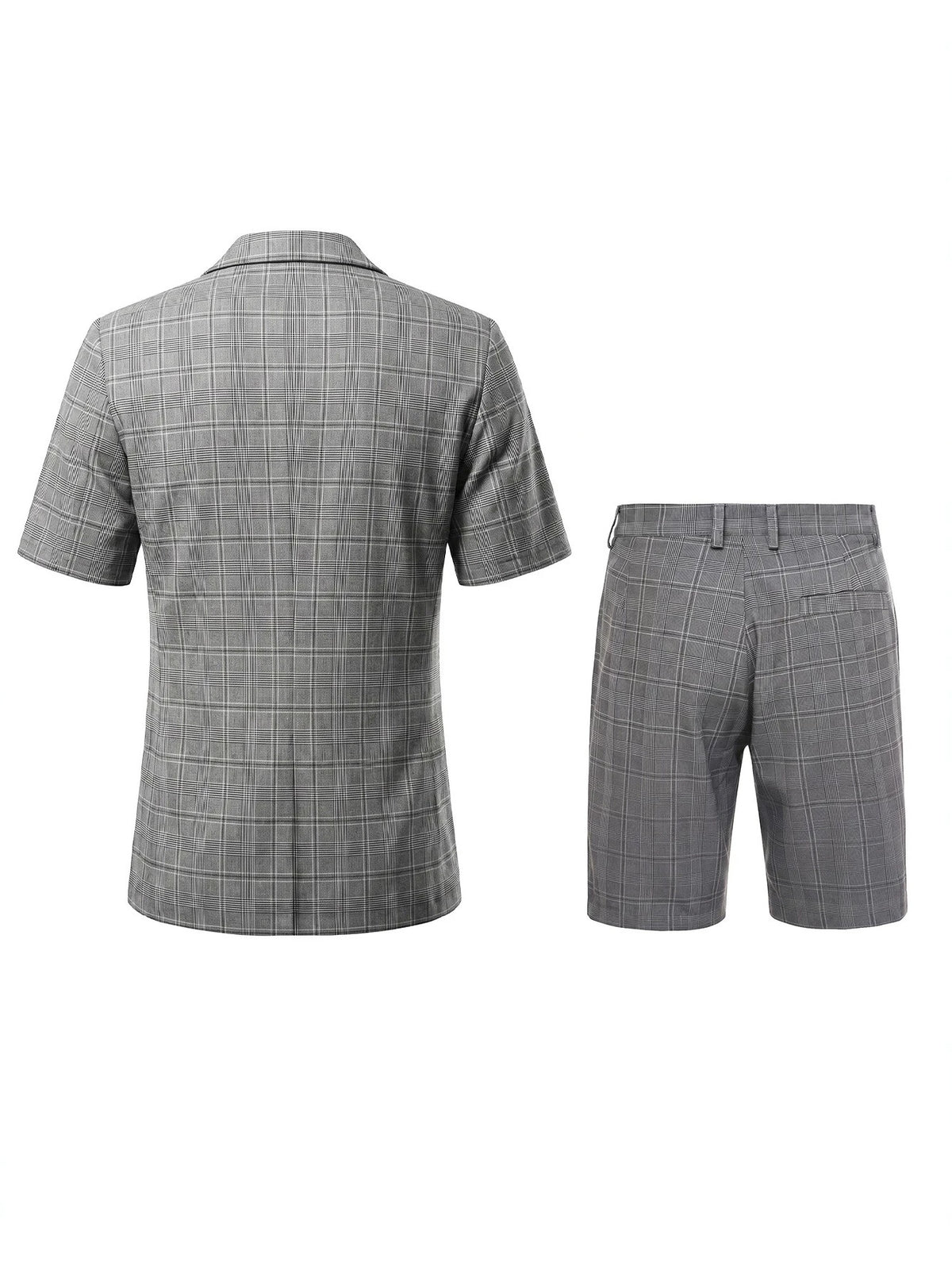 Light Business Leisure Plaid Suit Set 2-piece Sets