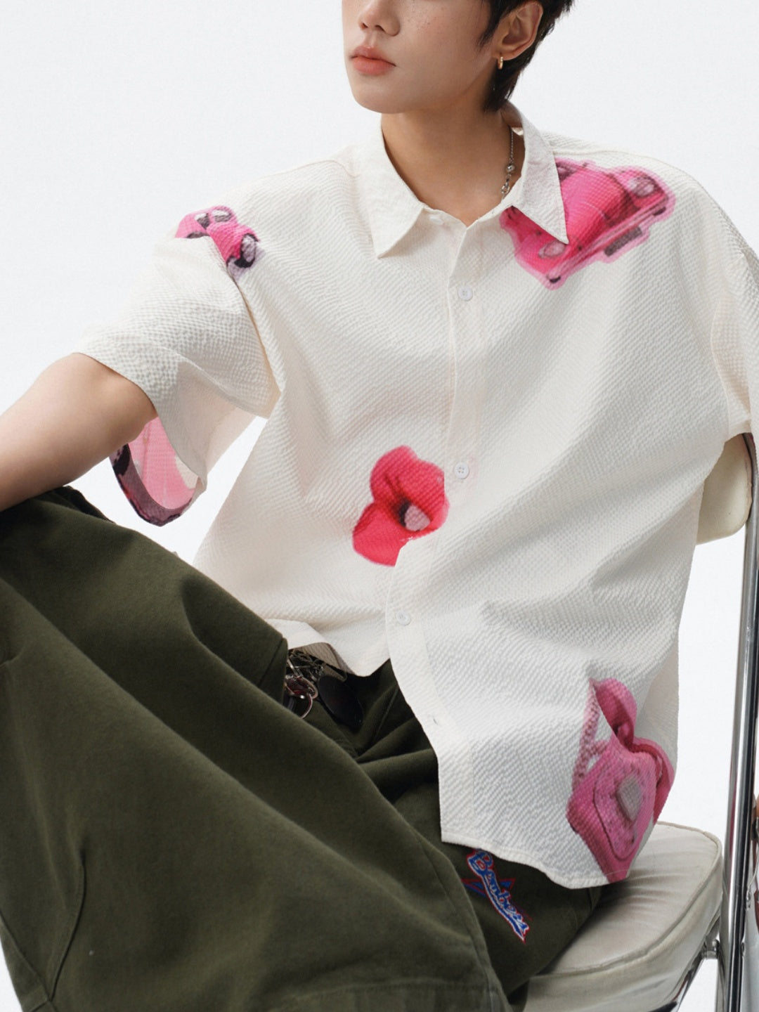 Printed Leisure Loose-fit Beach Shirts