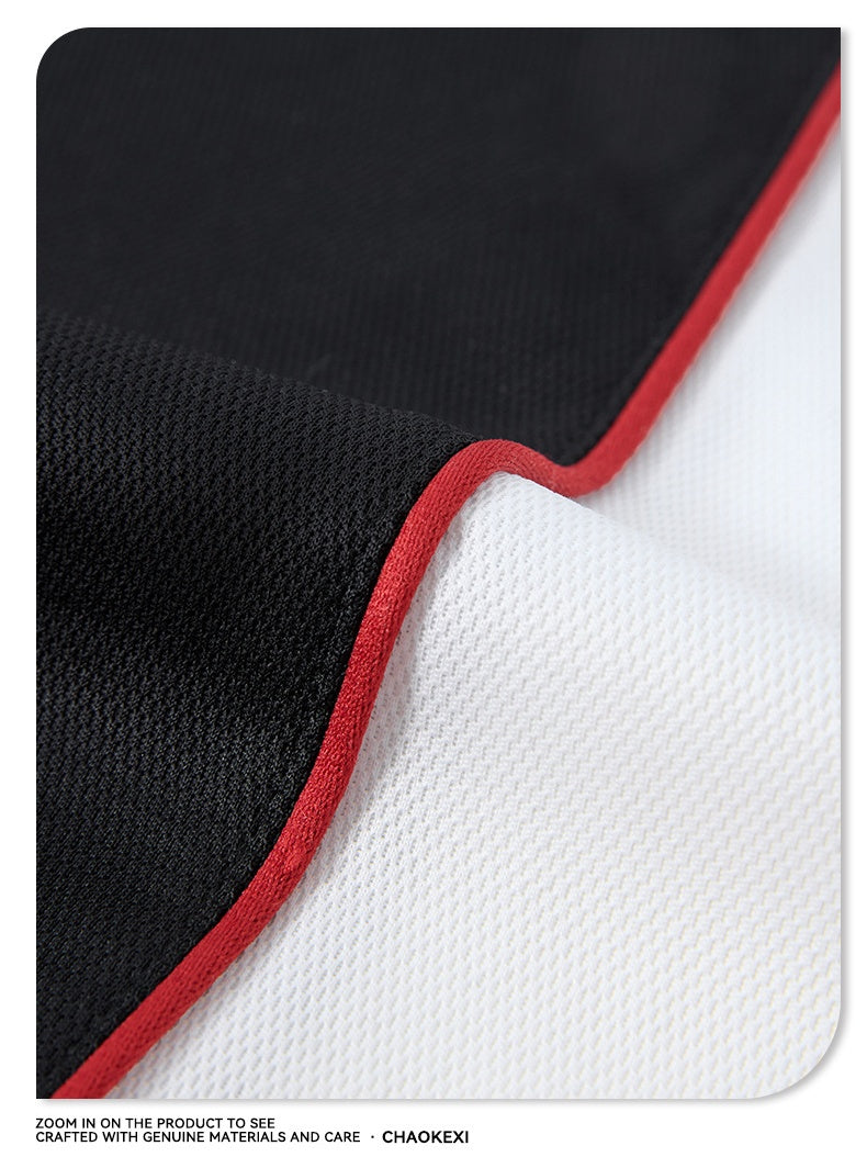 Antibacterial Cool Feeling Quick-drying Color-blocked T-shirt