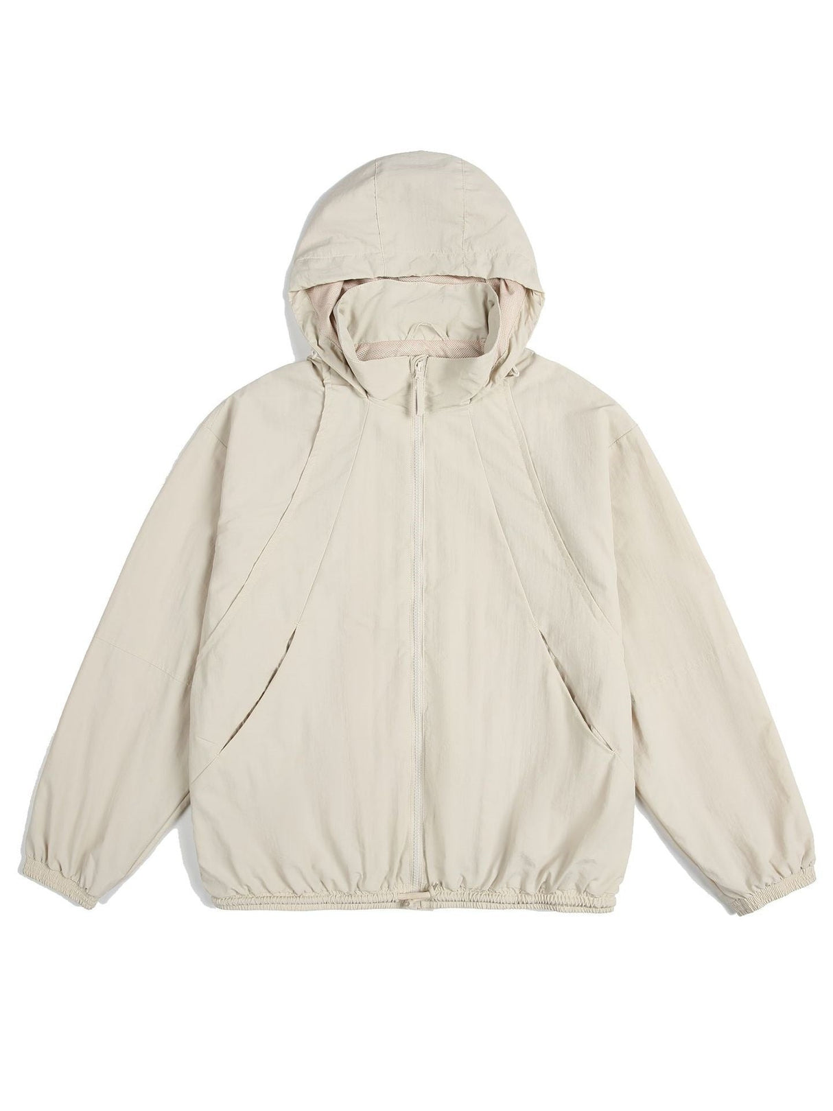 Water-repellent Oversize Folding Hooded Windbreakers