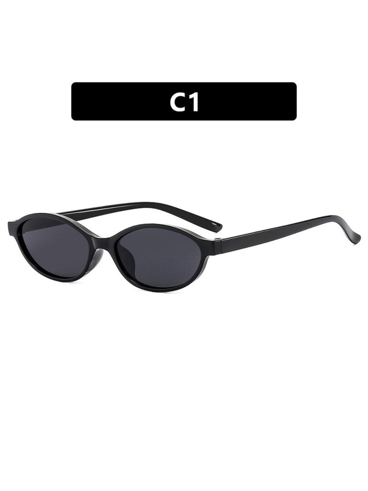 Lunettes de soleil élégantes à monture ovale