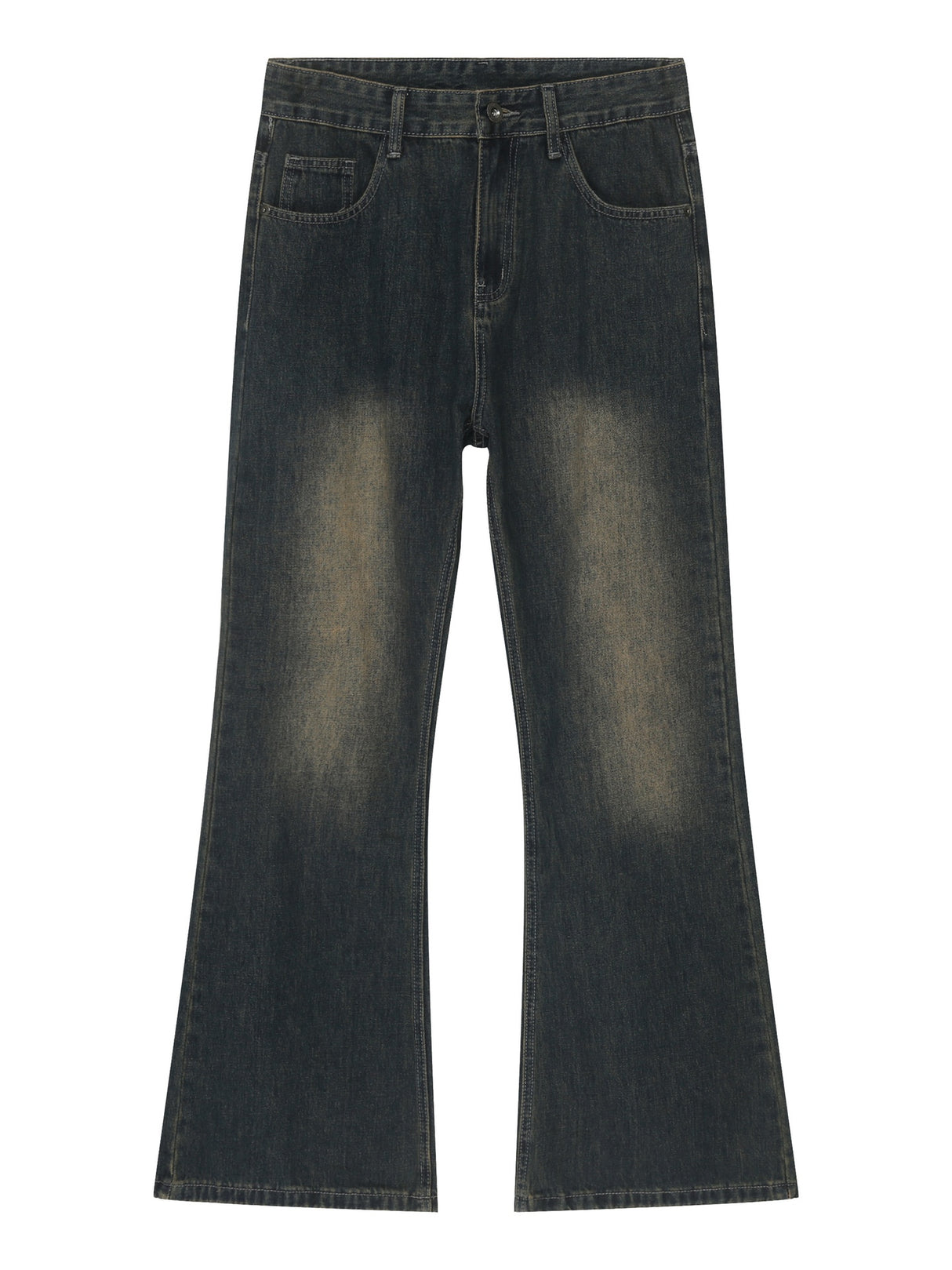 Retro Washed Denim Loose-fit Pants