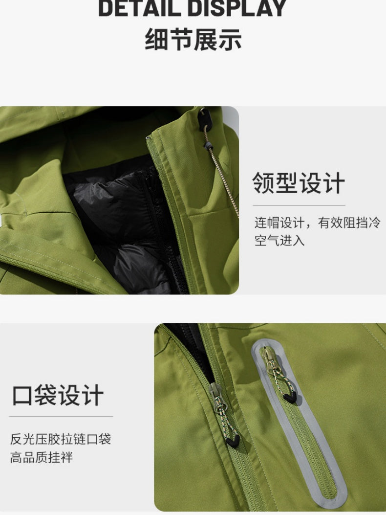 Outdoor Windproof Triple Fleece Windproof Jacket