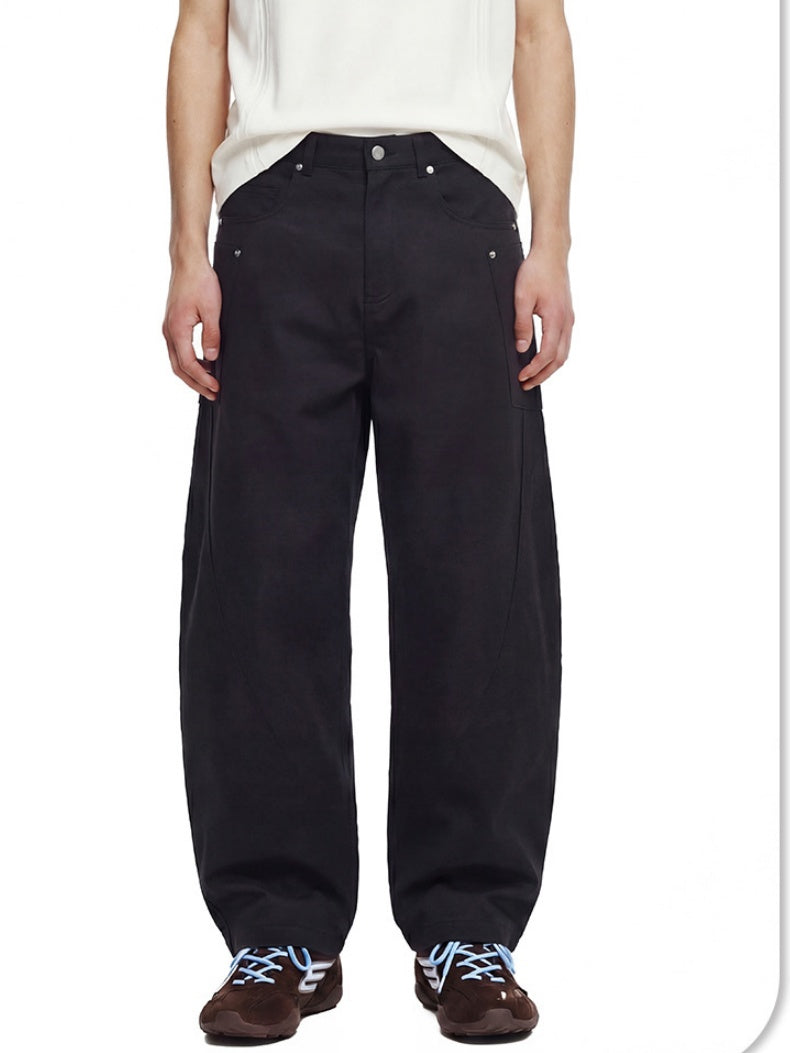 Retro Wide-leg Machete Cargo Trousers