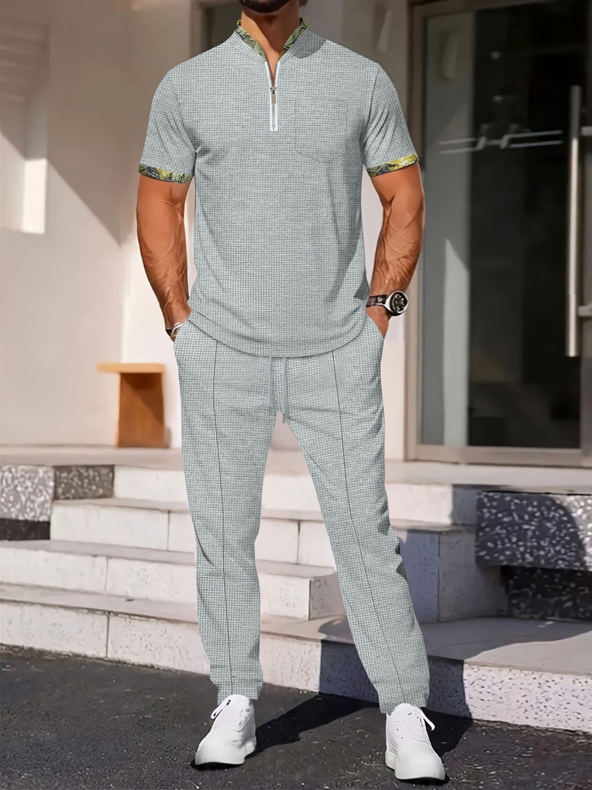 Leisure Color Matching 2-piece Sets Set