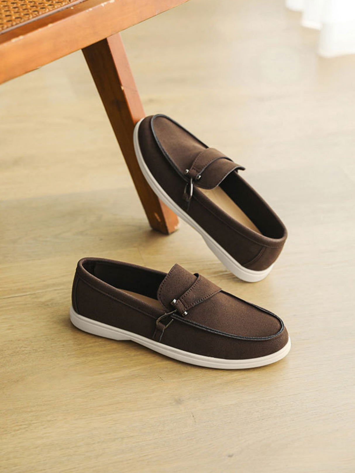 Suede Slip-on Loafers