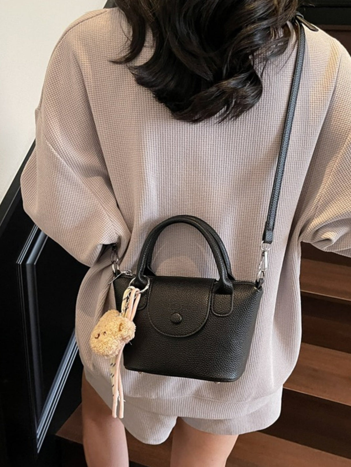 Lychee-patterned Crossbody Bag