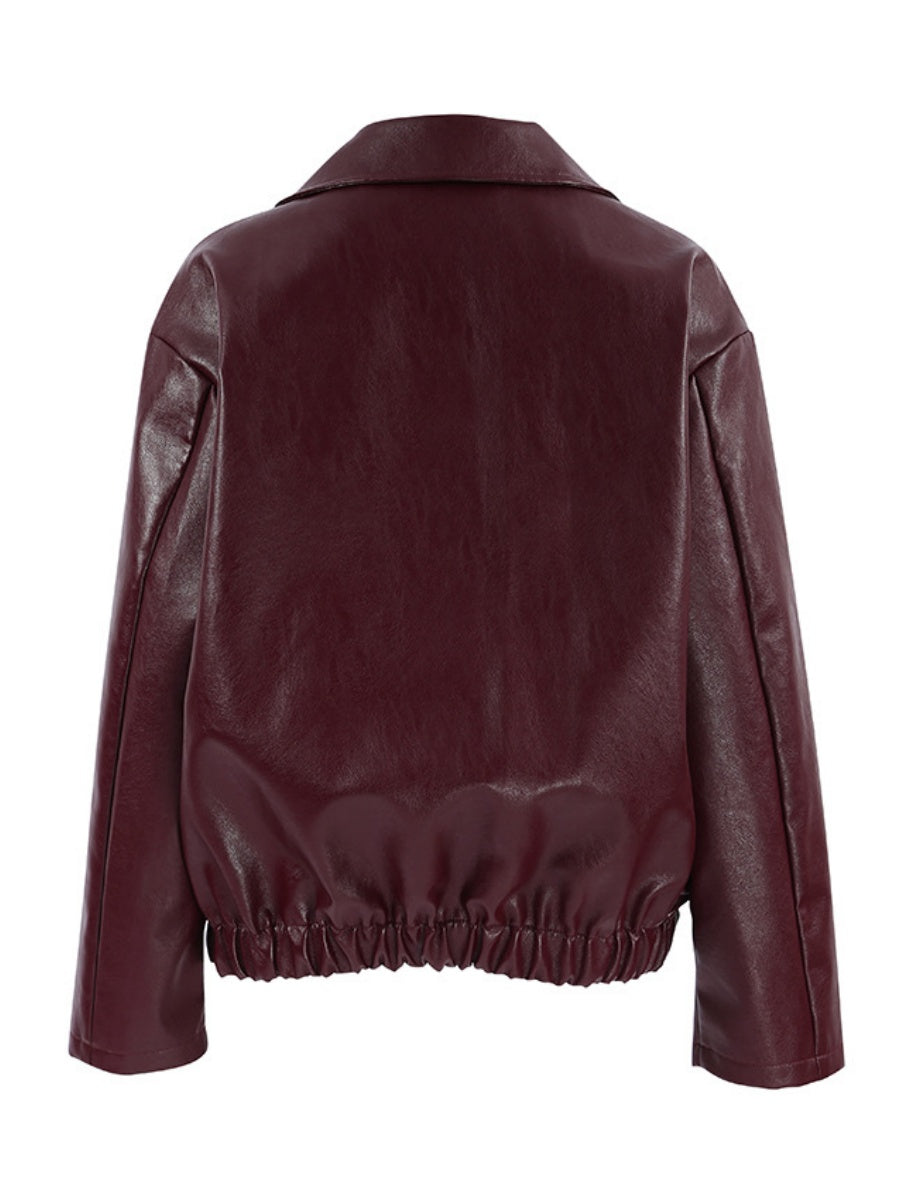 Zipper Long sleeve Loose Jackets