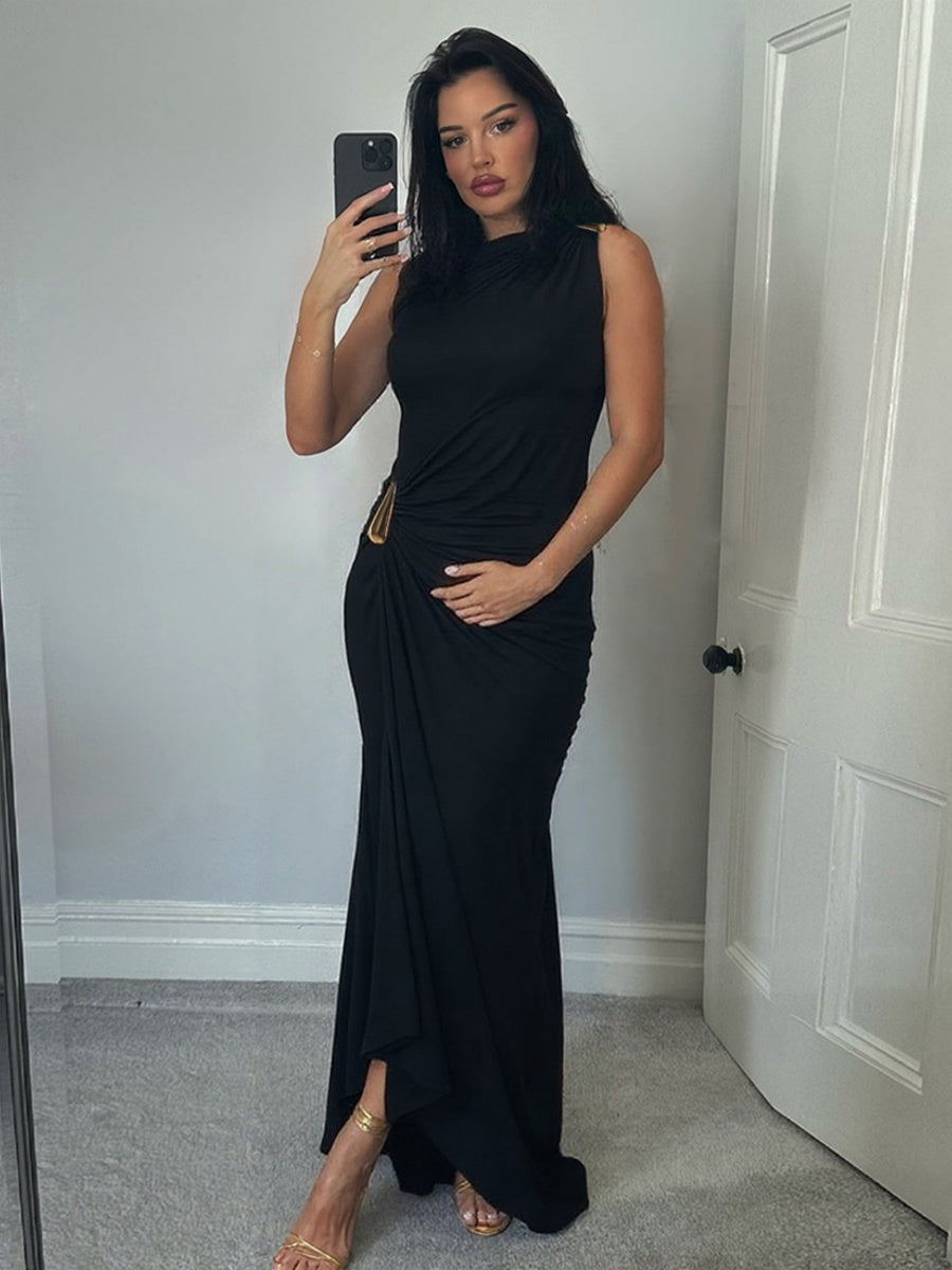 Liber Autumn Women's Pleated Maxi Dresses