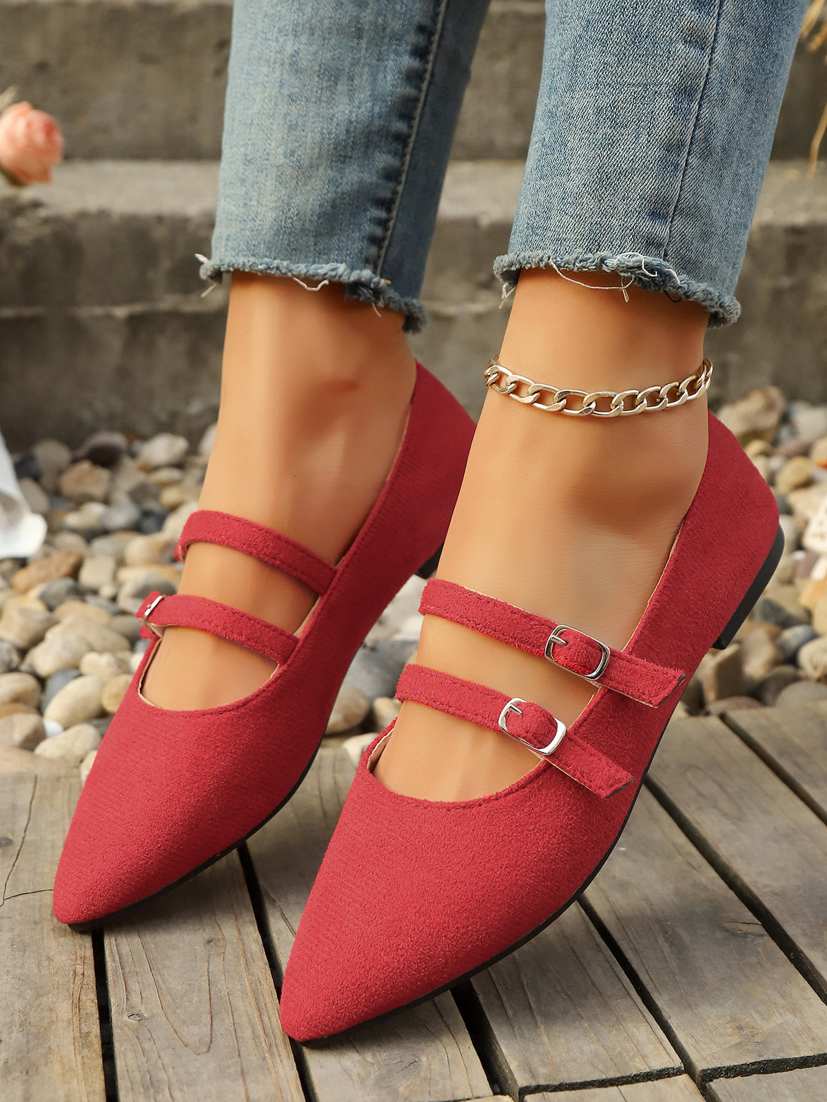 Leopard Print Mary Jane Flats