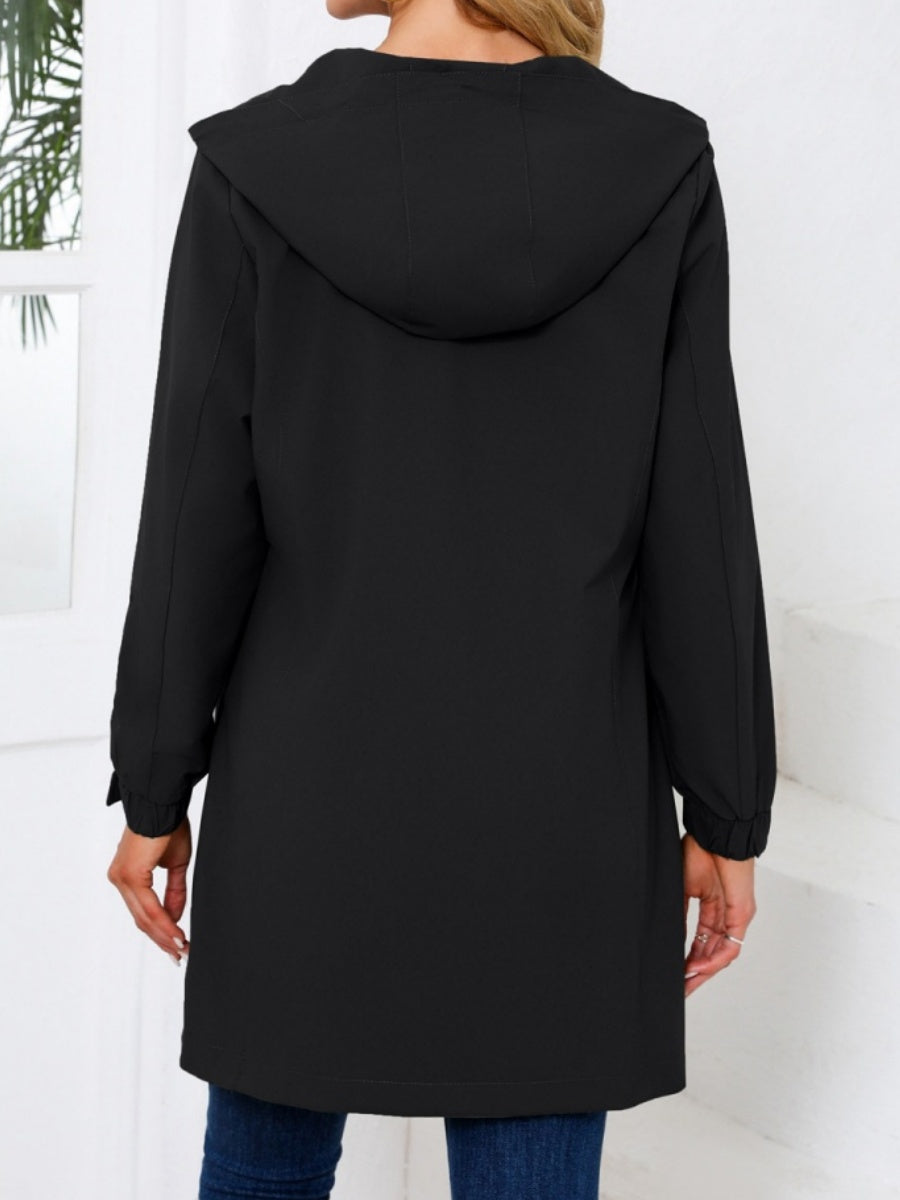 Outdoor Sports Water Proof Hooded Long Sleeve Loose Leisure Windproof Zipper Jackets