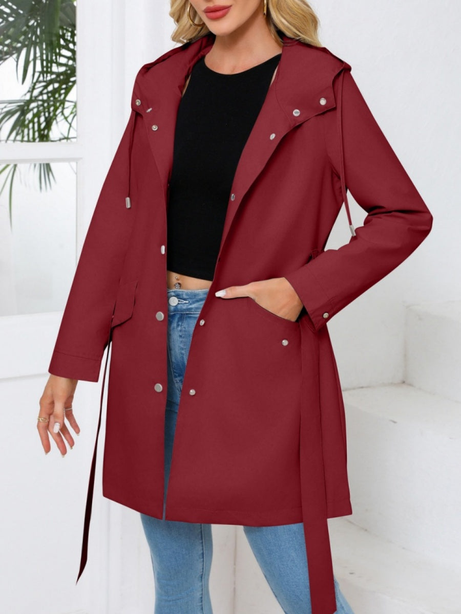 Removable Cap Water Proof Long Sleeve Thin Zipper Jackets