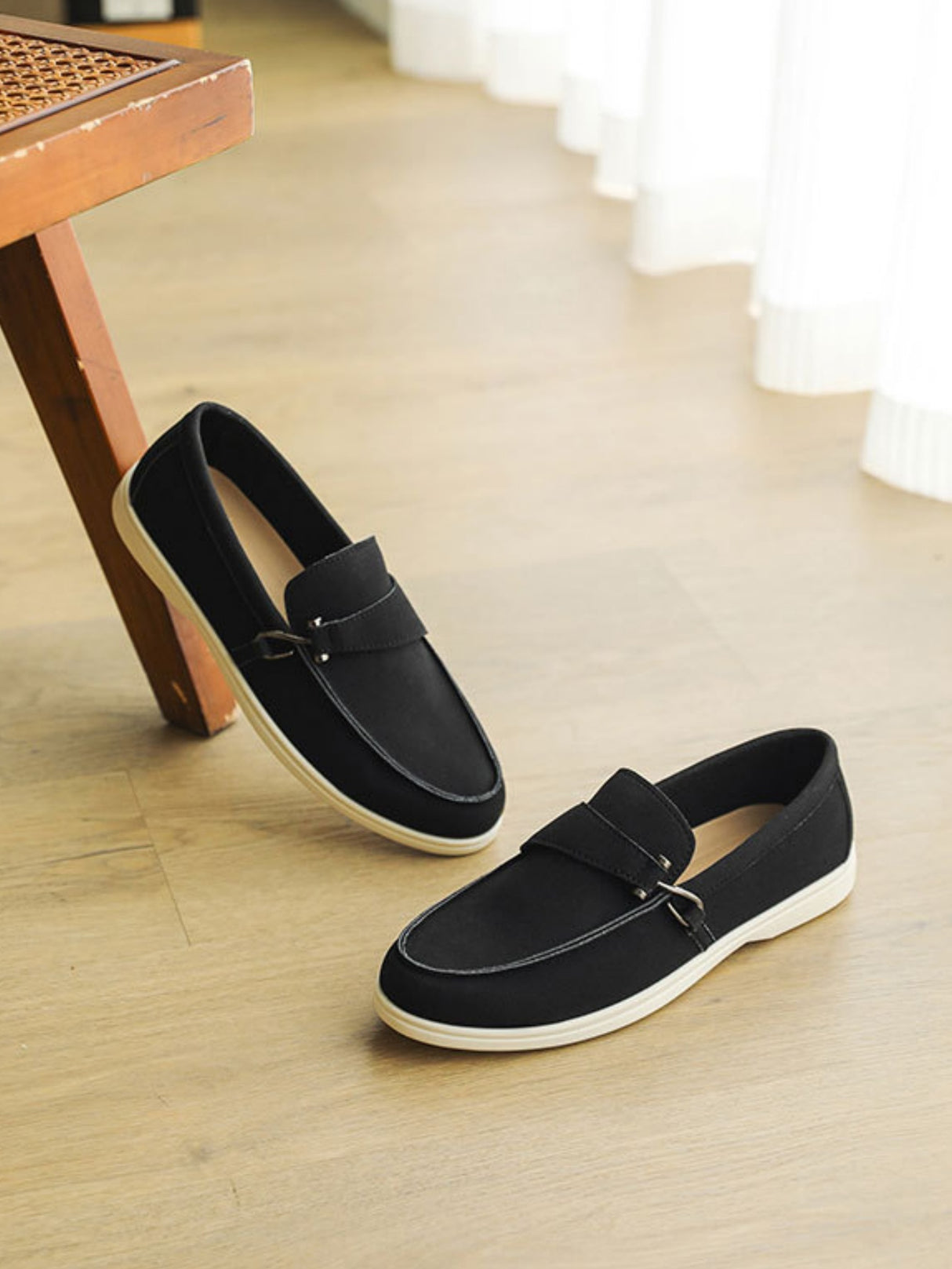 Suede Slip-on Loafers