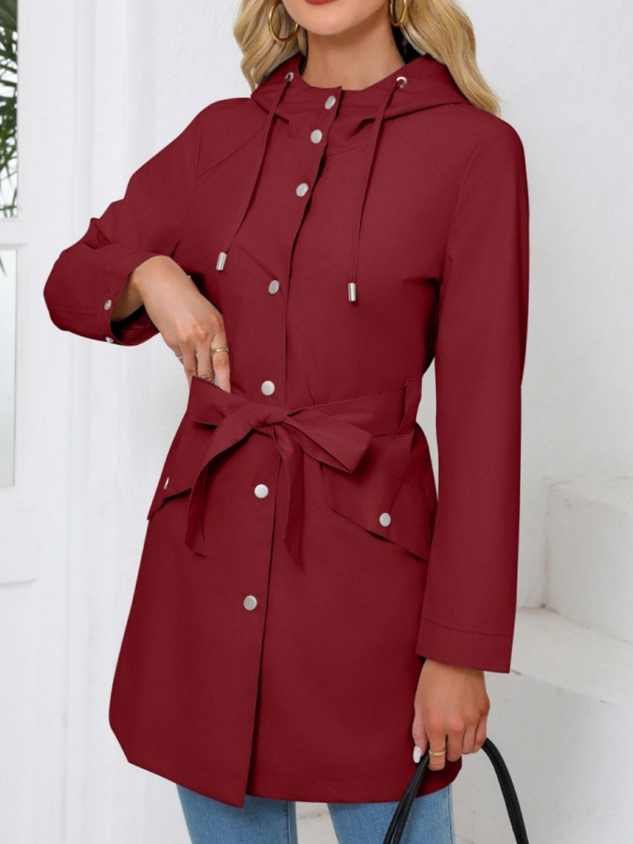 Removable Cap Water Proof Long Sleeve Thin Zipper Jackets