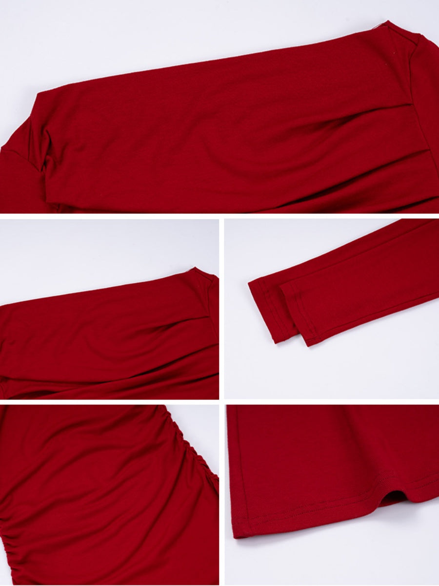 Liber Autumn Women's Solid Color Midi Dresses
