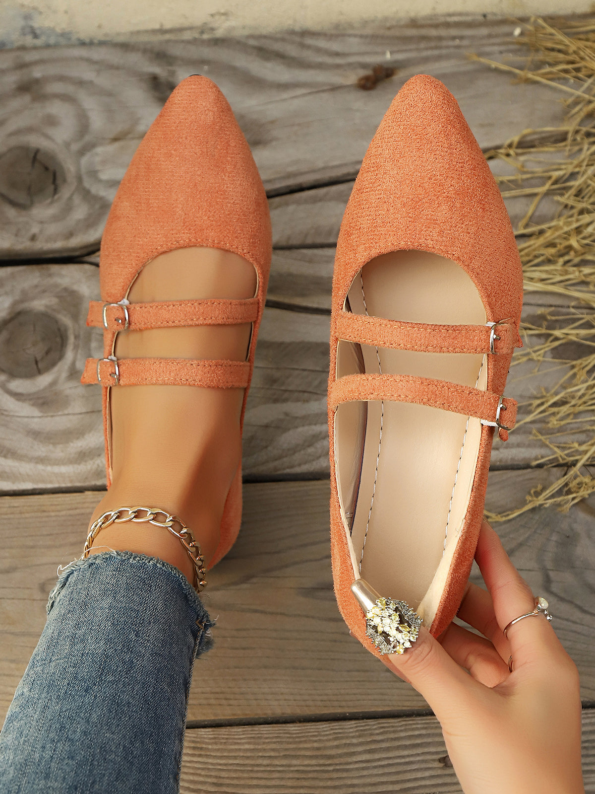 Leopard Print Mary Jane Flats