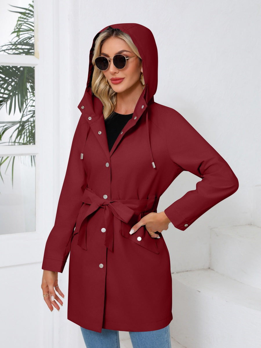 Removable Cap Water Proof Long Sleeve Thin Zipper Jackets