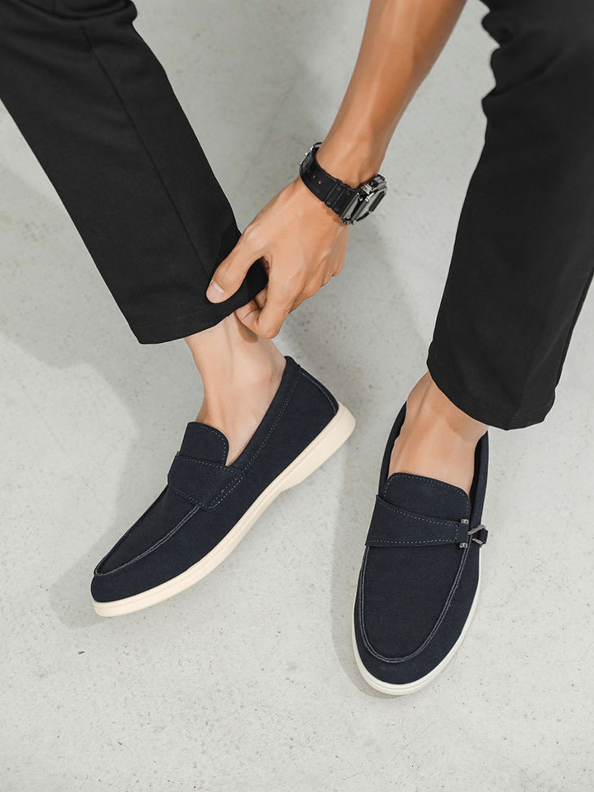 Suede Slip-on Loafers