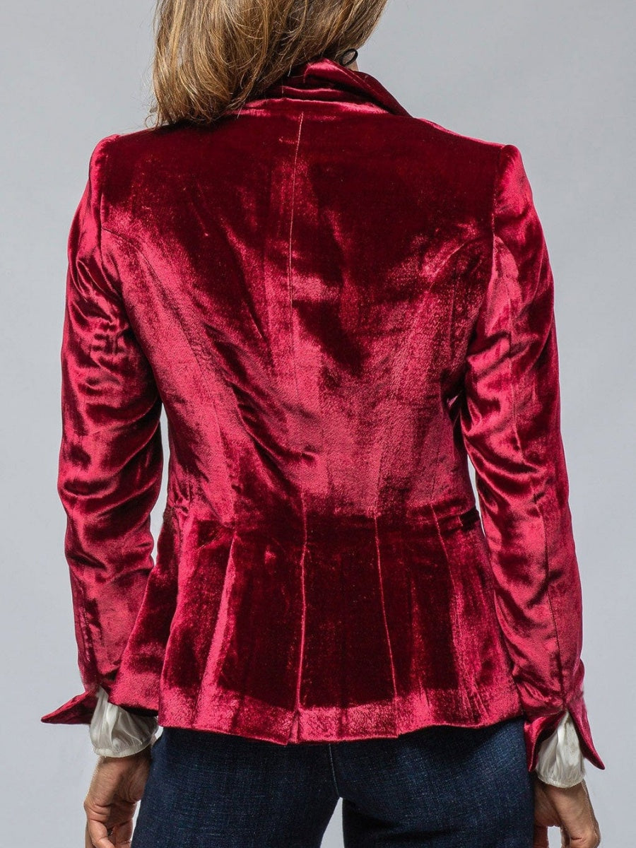 Velvet Long Sleeve Pocket Blazers