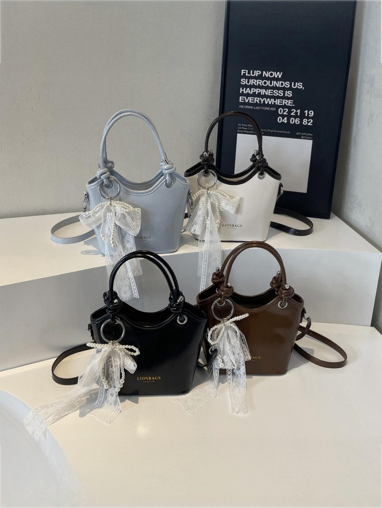 Knotted Color Block Handbag