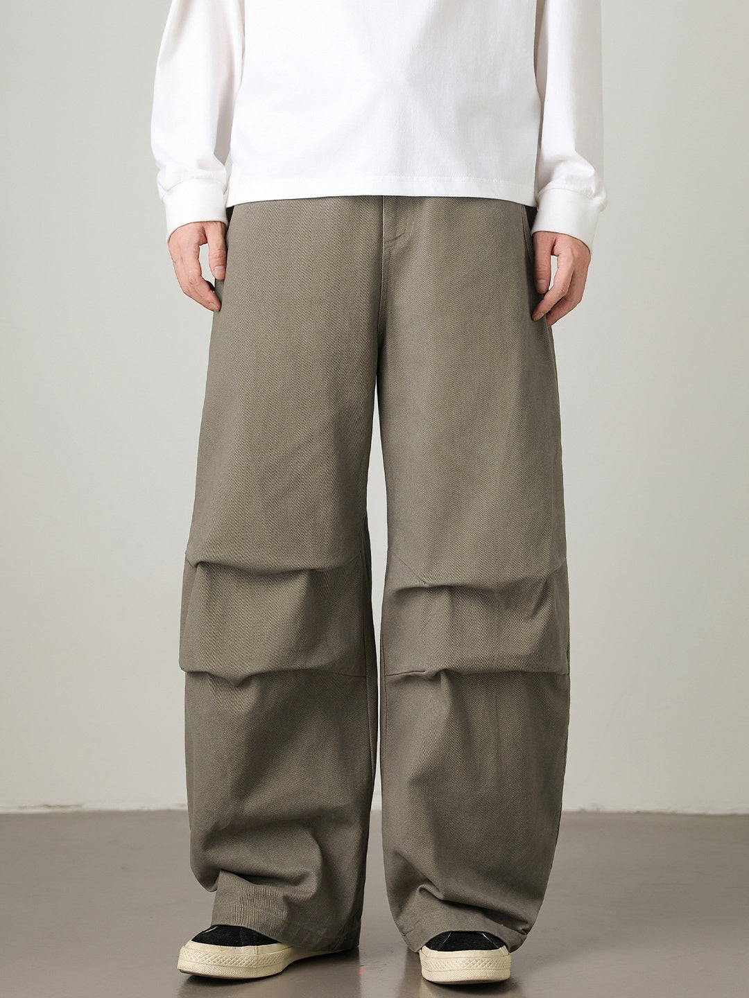 Liber Autumn Men's None Solid Color Pants