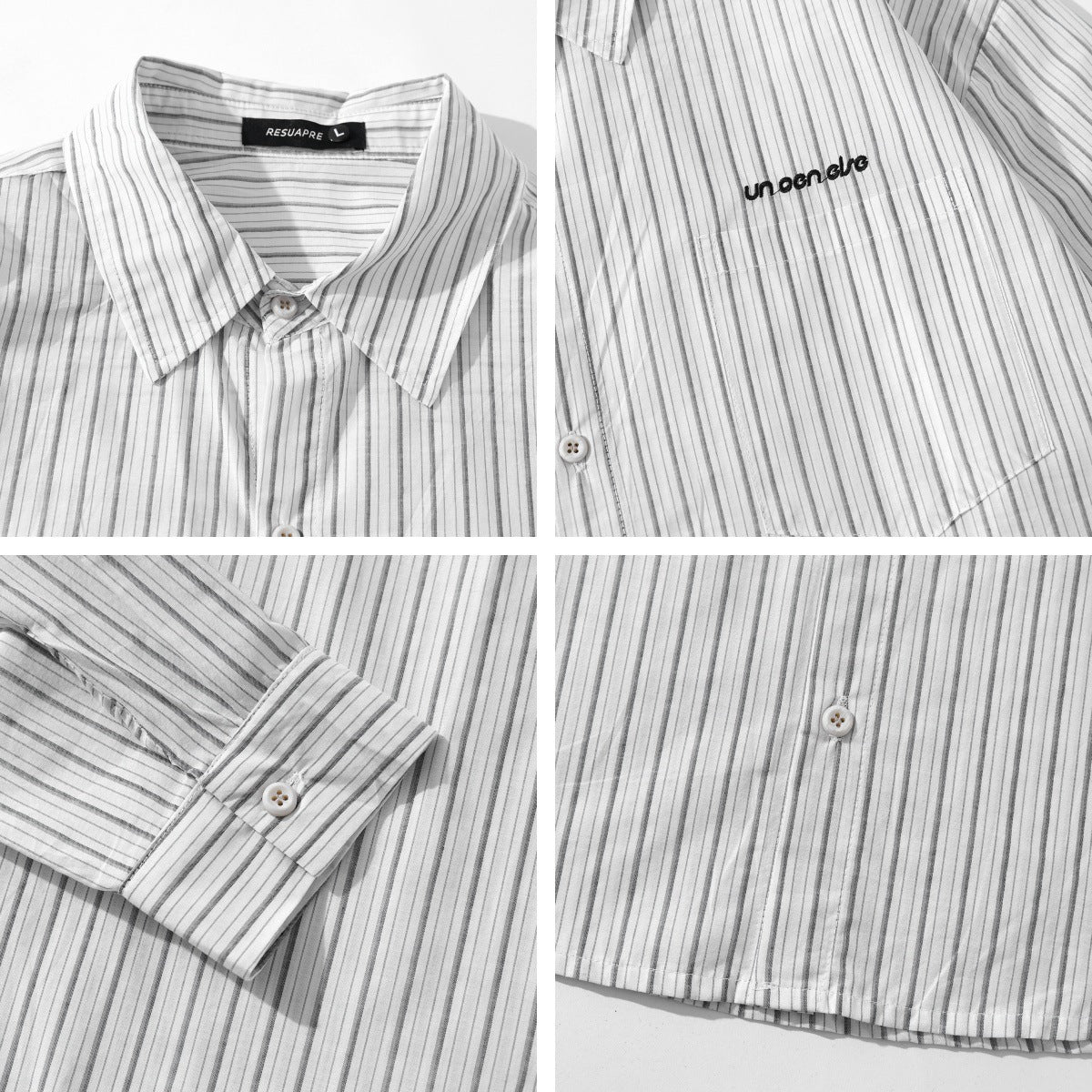 Liber Autumn Neutral wear Tie Stripes Shirts