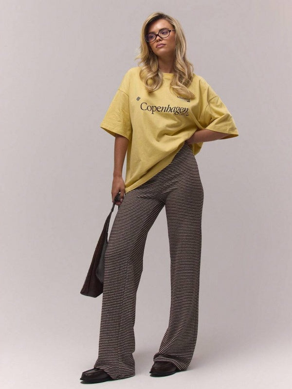 Casual And Versatile Geometric Pattern T-shirt
