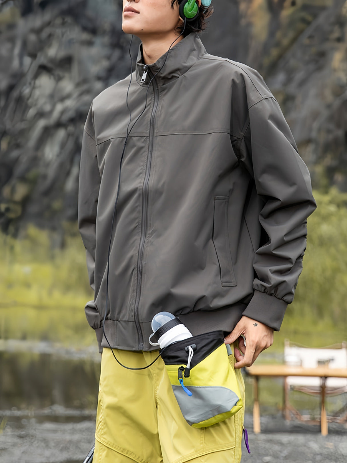 Outdoor Stand Collar Simplicity All-match Leisure Flight Jacket