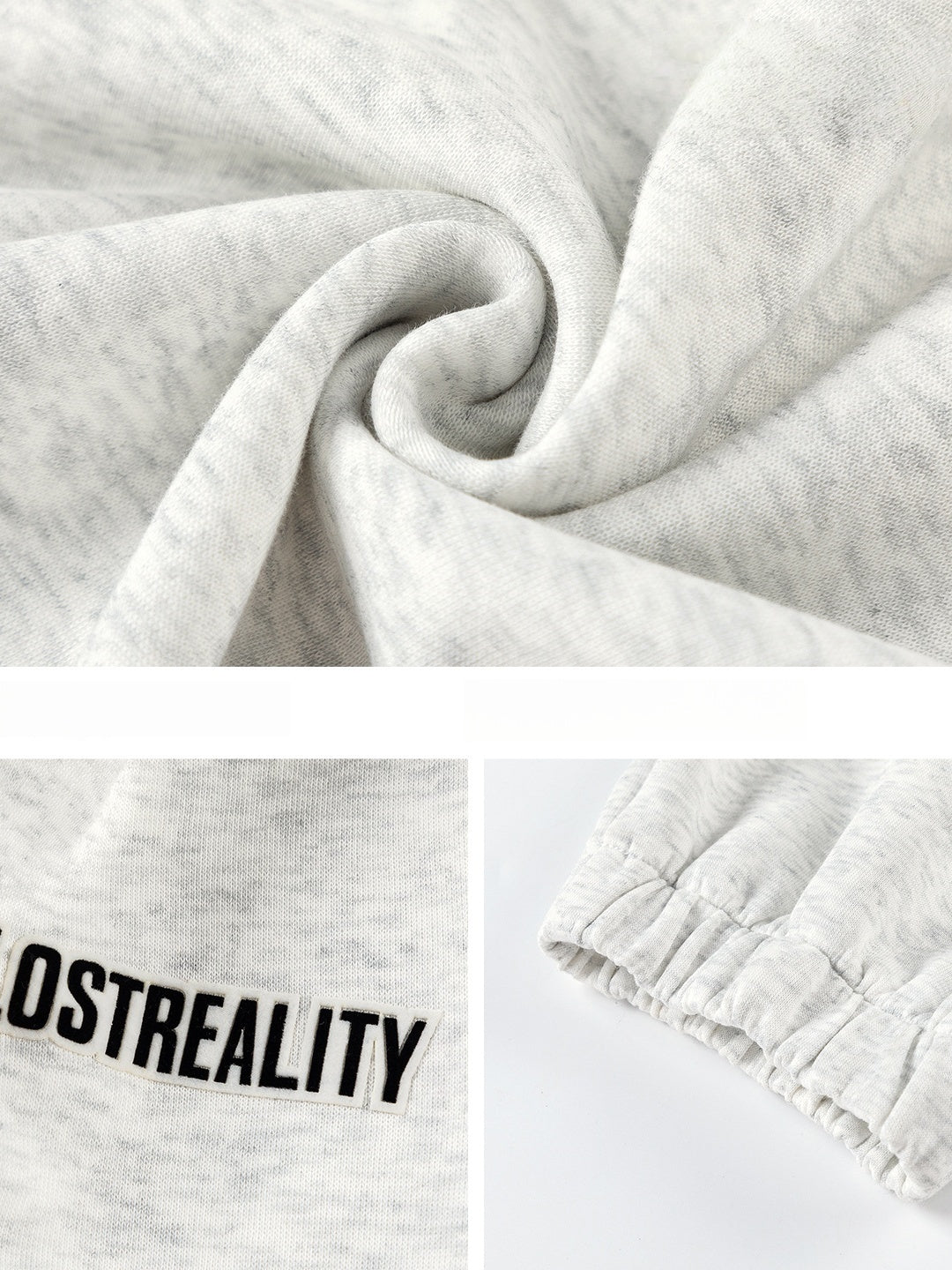 Letter Print Sports And Leisure Three-dimensional Pleating Cuffed Sweatpants