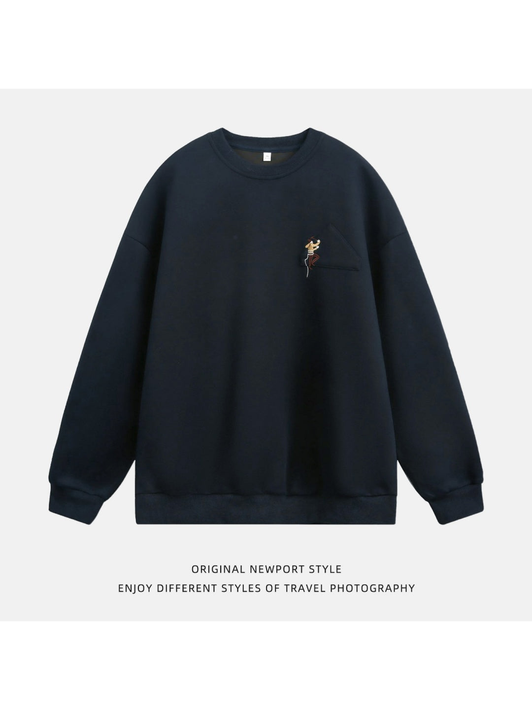 Liber Autumn Men's Embroidered Pattern Pattern Sweatshirts
