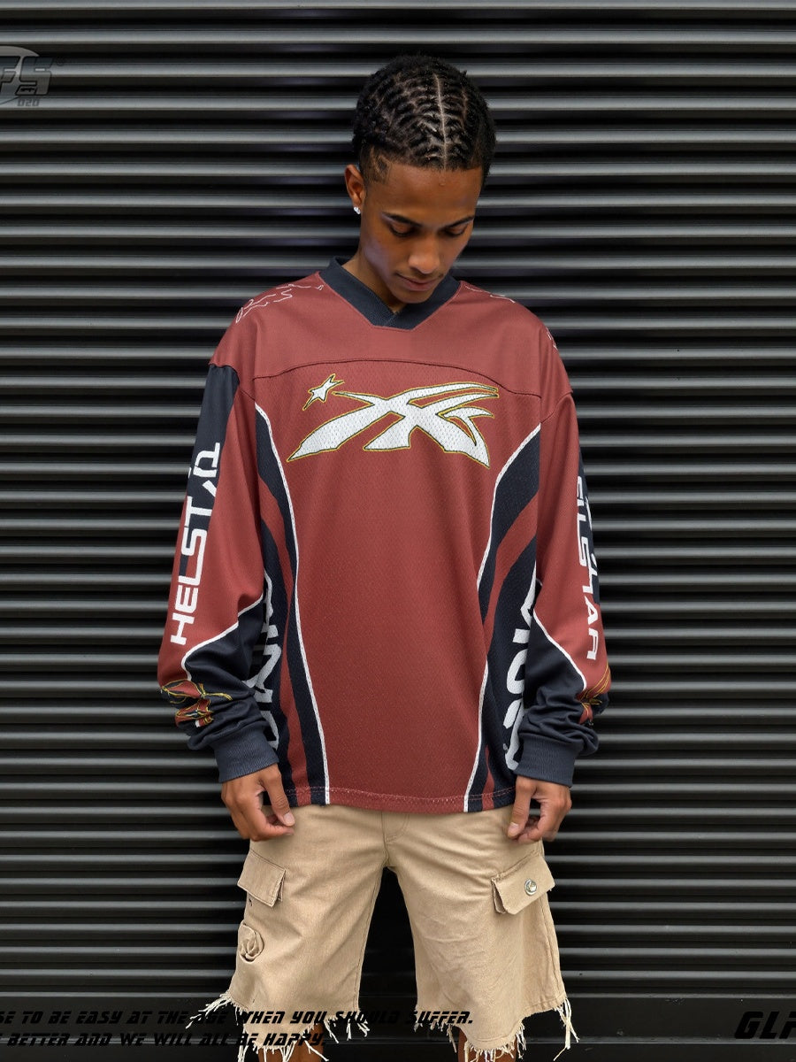 Neutral wear Printed Letter Long-sleeved T-shirt