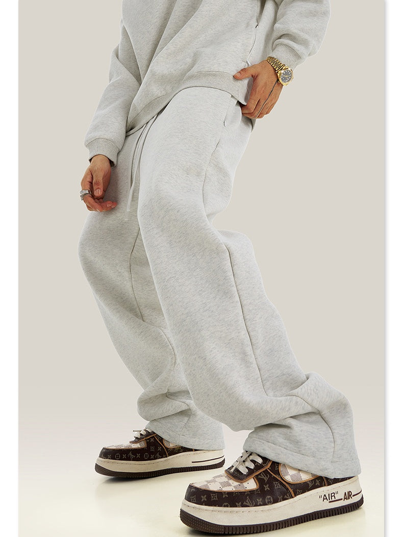 Loose Plush All-match Straight-leg Sweatpants