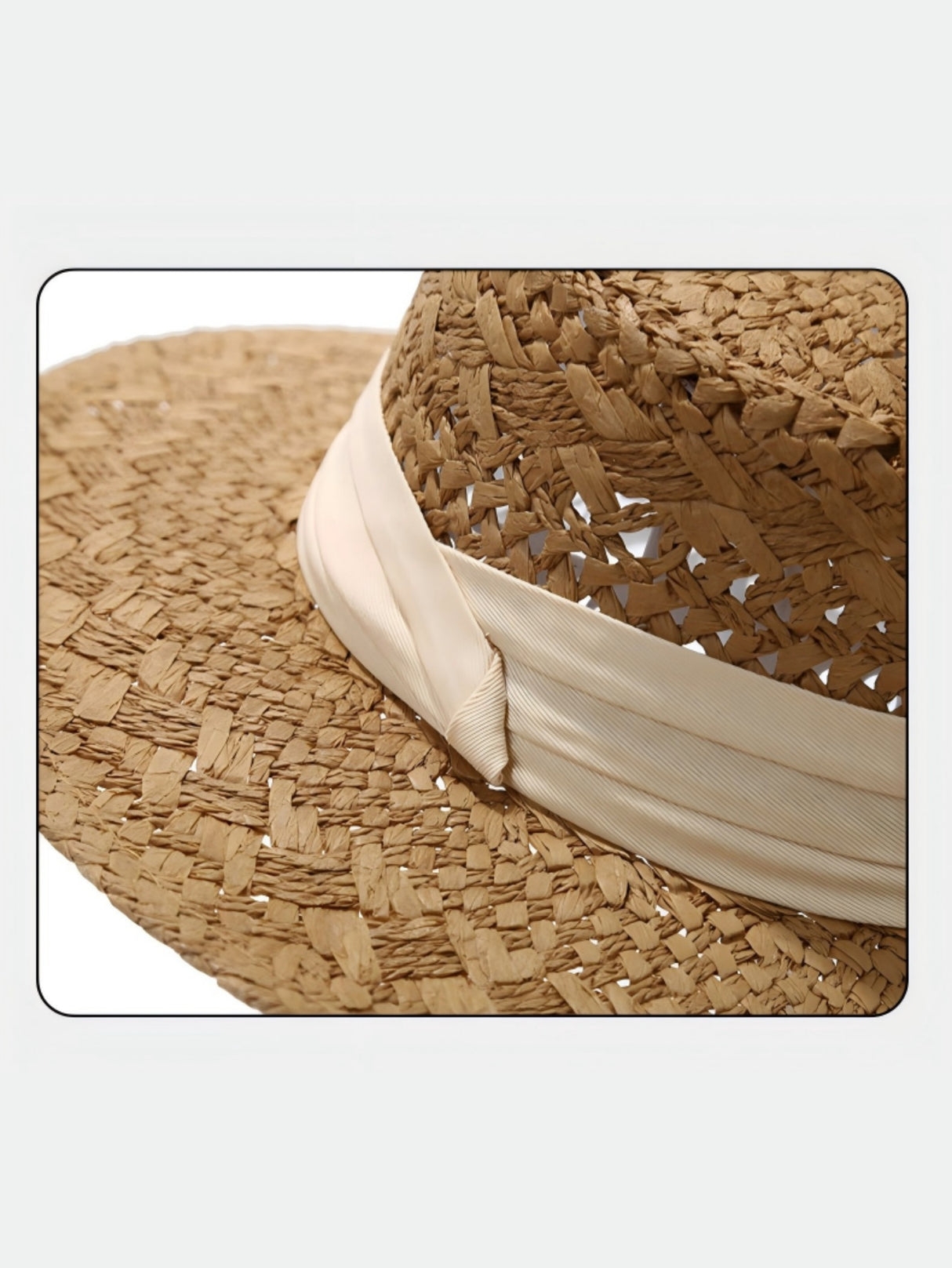 Flat-topped, Openwork Sunshade Hat