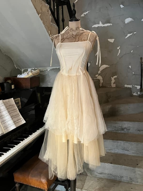 Xiomara 1.1 Spaghetti Strap Tulle Dress