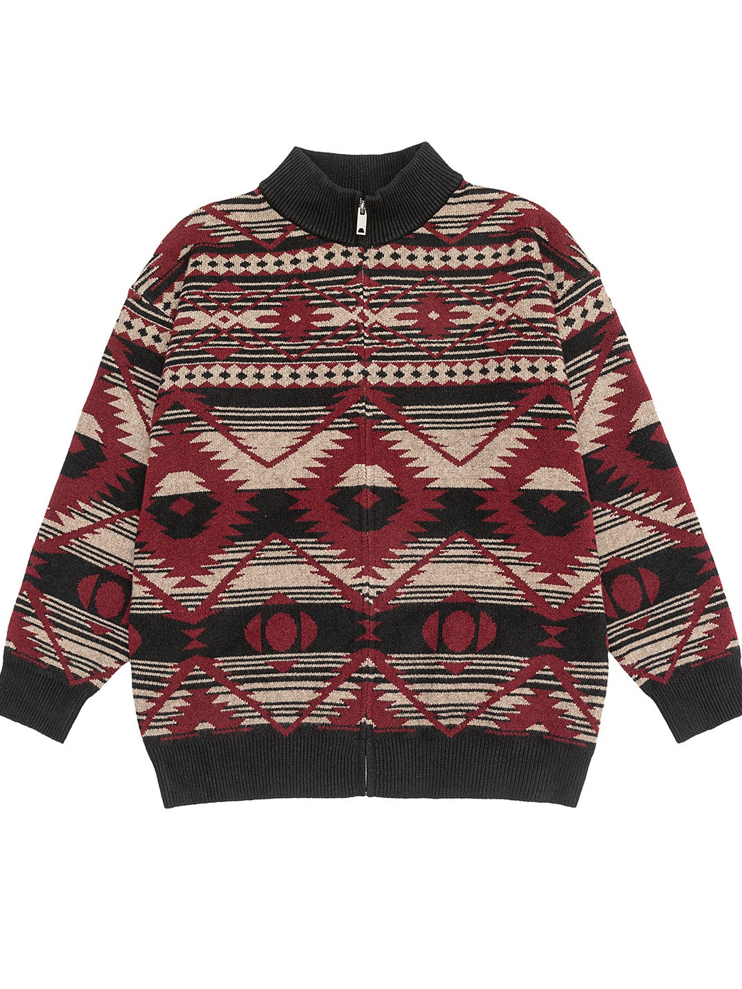 Contrasting Colors Ethnic Style Leisure Sweaters Cardigan