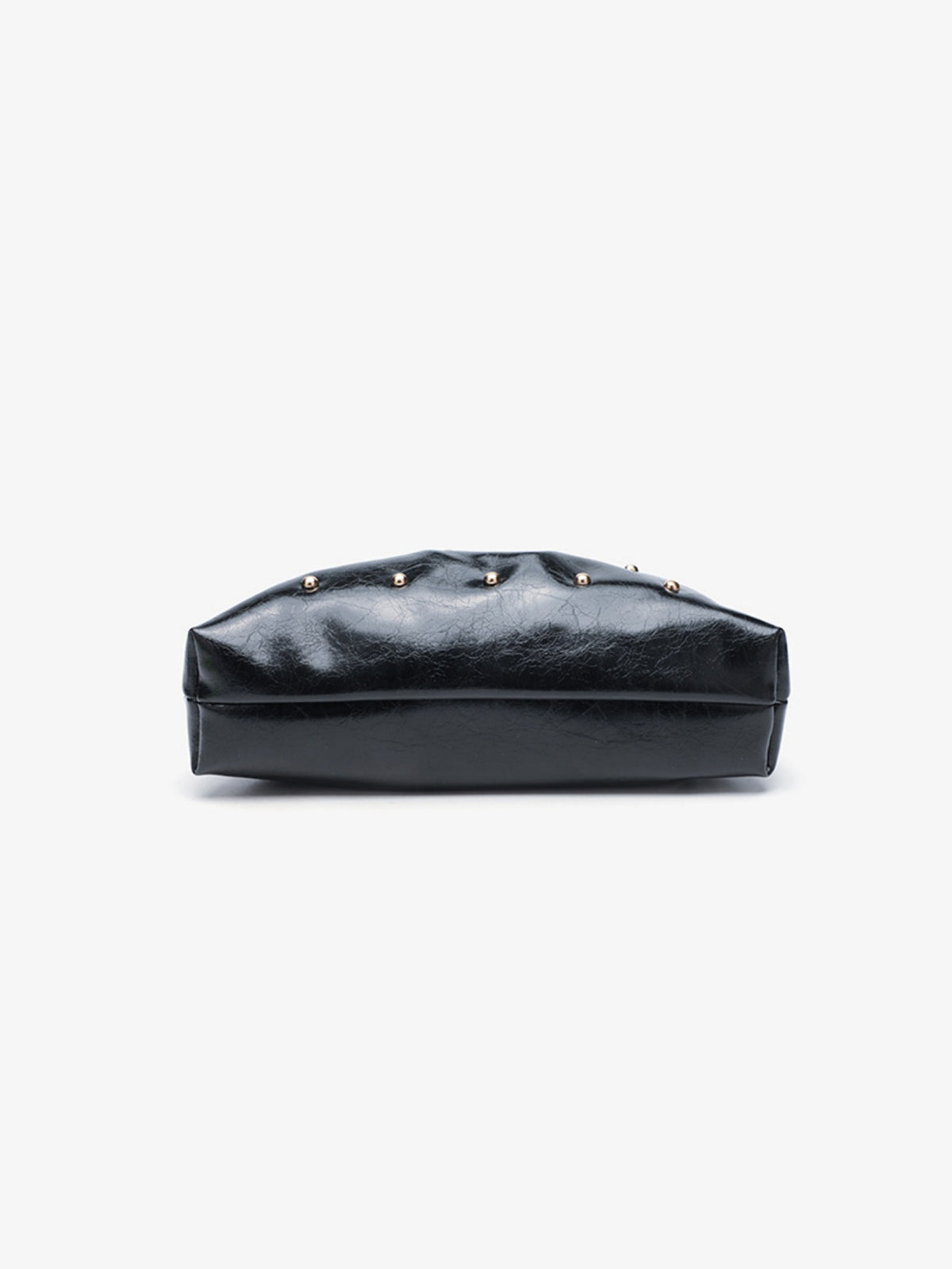 Studded Pleated Clutch Bag