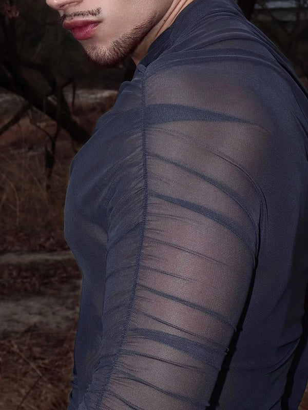 Microscopic Perspective Sexy Mesh Breathable T-shirts