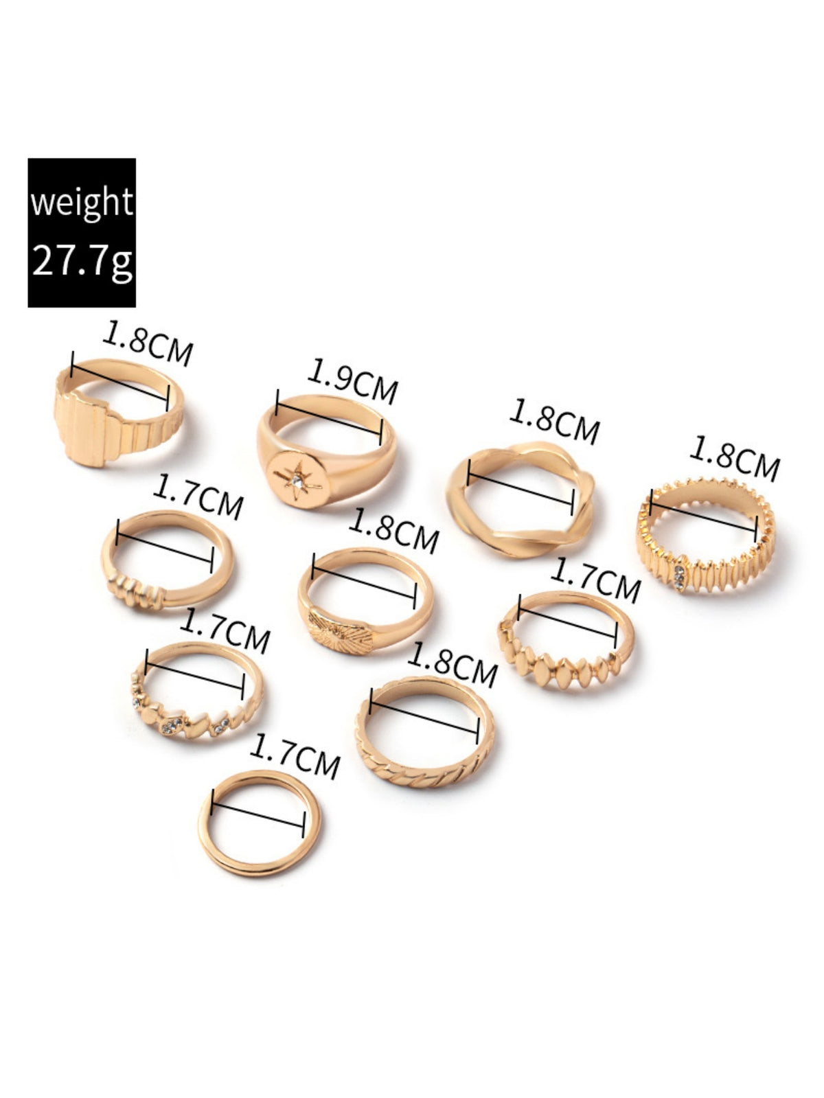 Alloy Ring Set