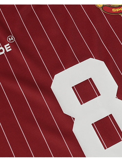 Retro Football Stripes Polo Shirt