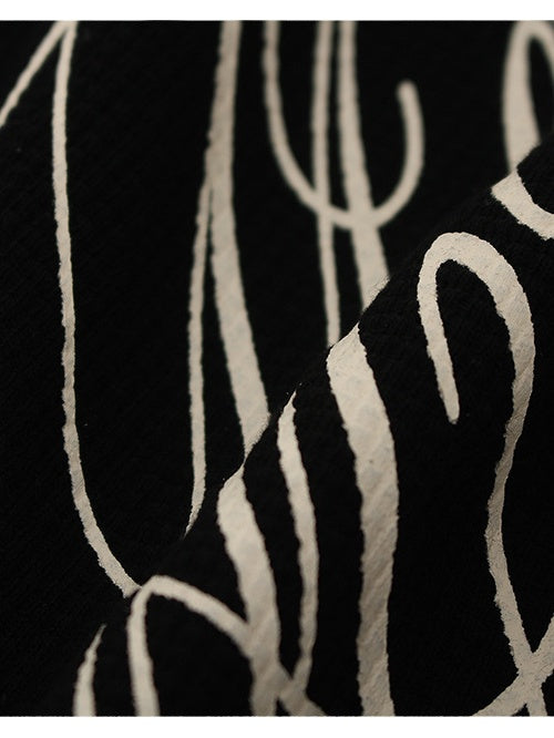 Simplicity Letter Printed T-shirts