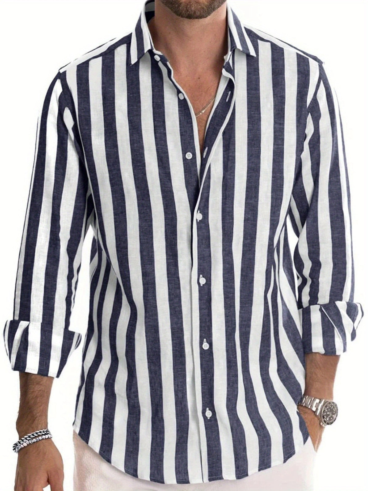 Stripes Leisure Shirts