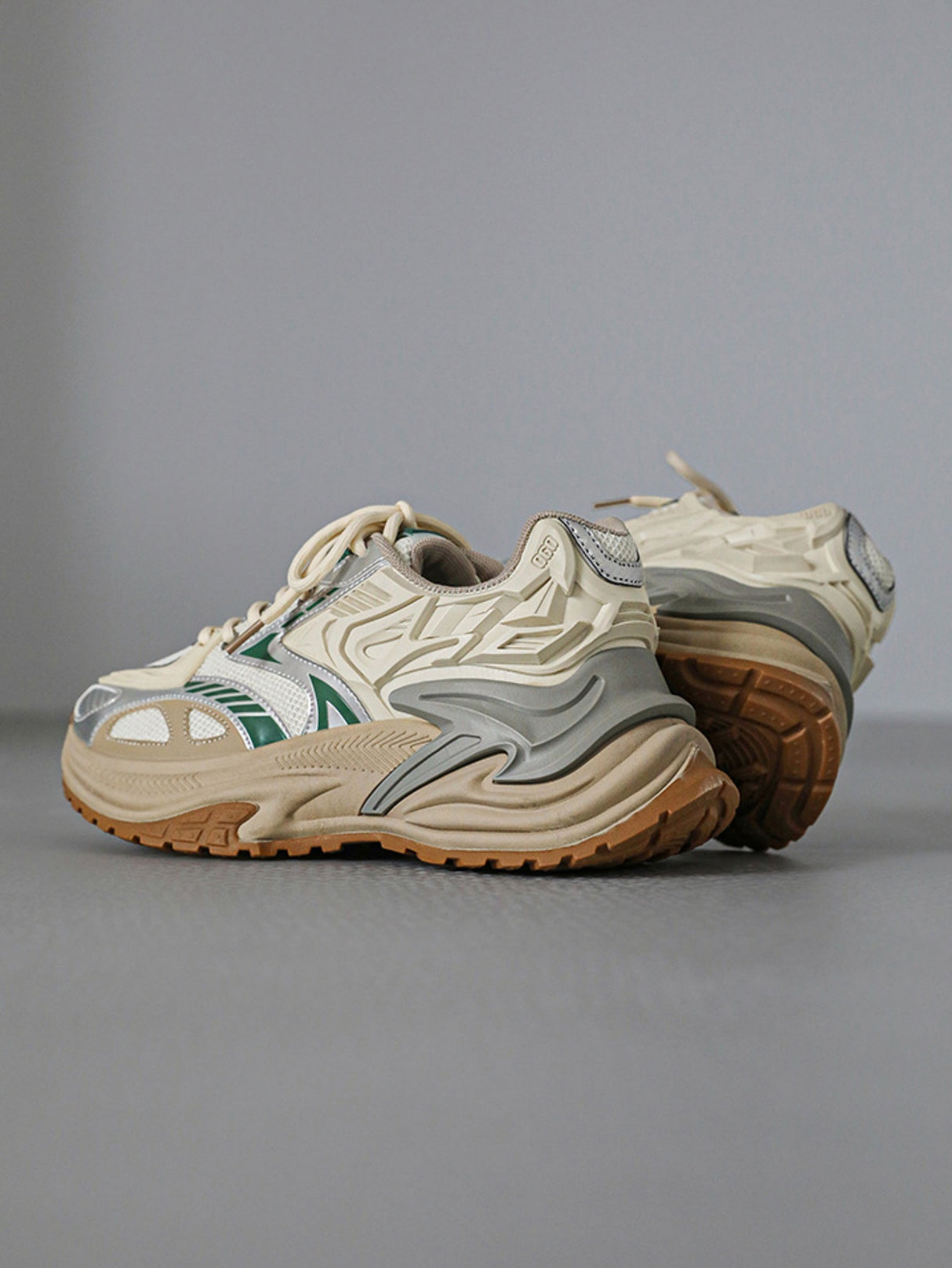 Color-blocked Platform Sneakers