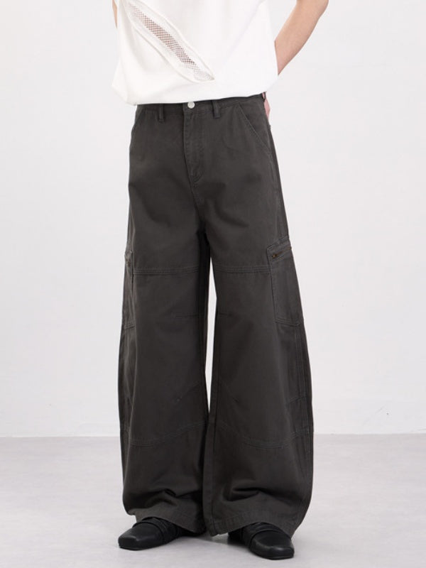 Distressed Machete Baggy Cargo Trousers